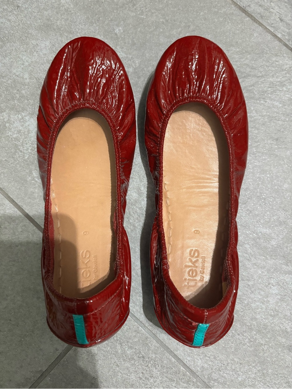 Red Patent Leather Ballet Flats